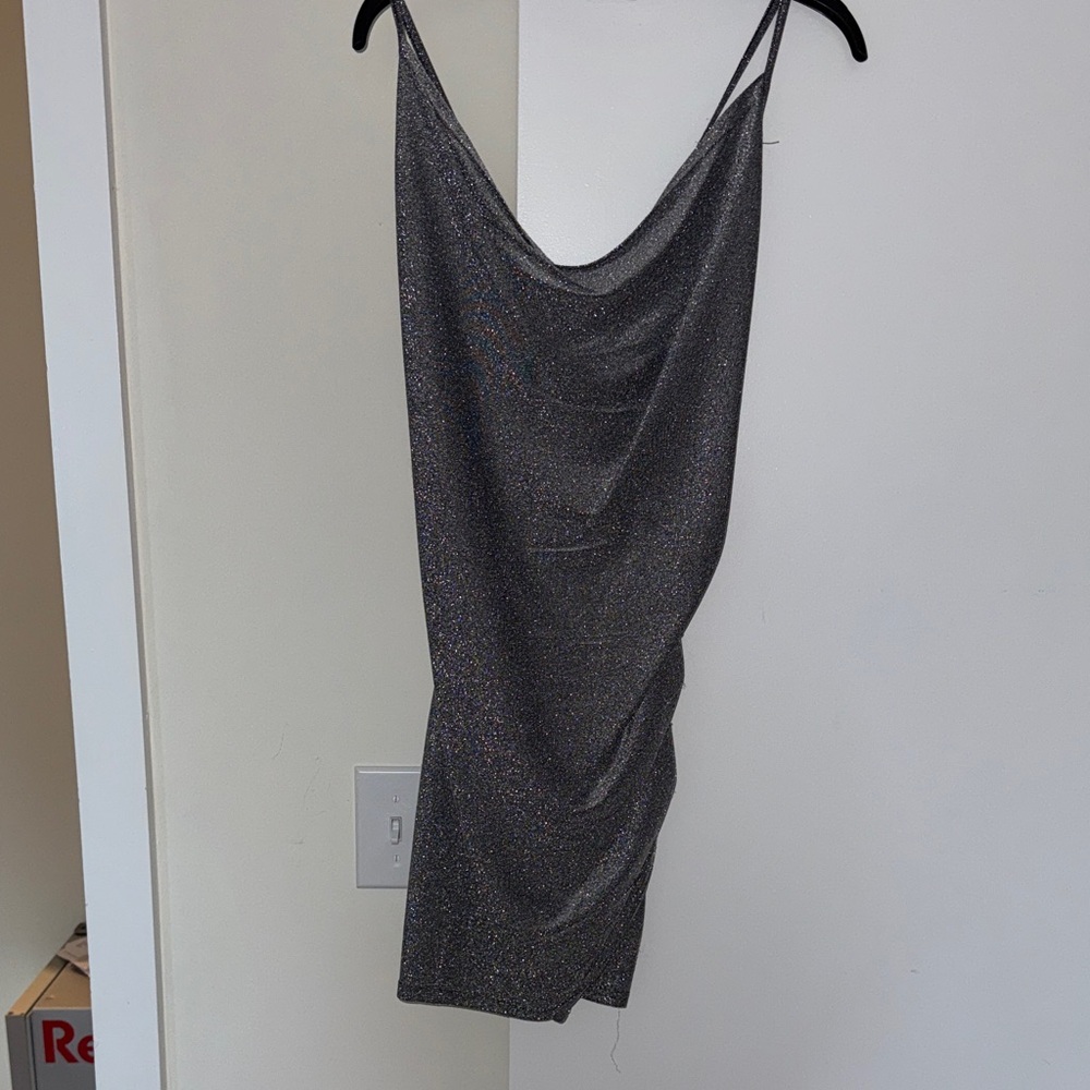 Black Glitter Dress